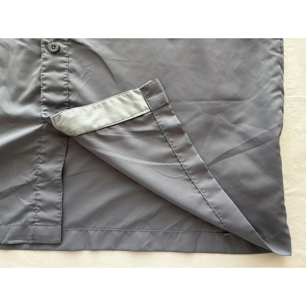 Habit Fishing Shirt Mens Medium Sharkskin UPF‎ 40+ Vented Pockets Performance